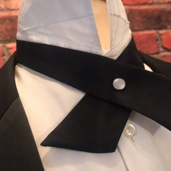 Adjustable Black Cross Bow tie - Picture 5 of 12